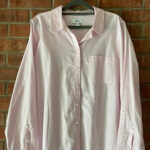 Croft & Barrow Light Pink Button Up Shirt